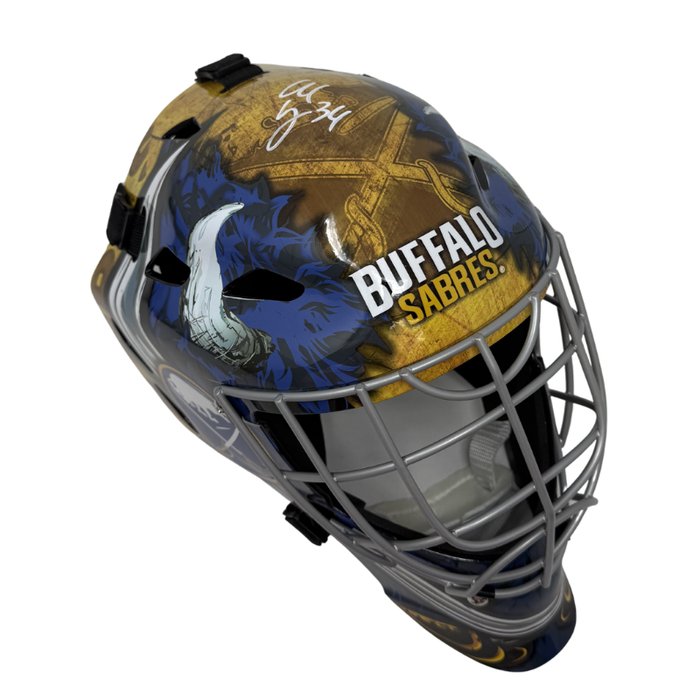Alex Lyon Signed Buffalo Sabres Full Size Replica Hockey Goalie Mask