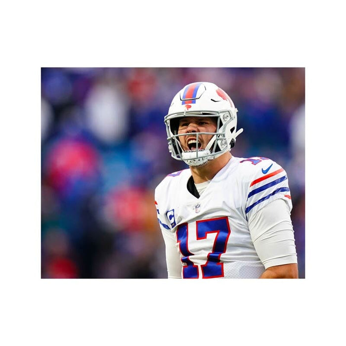 PRE-SALE: Josh Allen Signed Close-up Screaming Photo PRE-SALE TSE Buffalo 