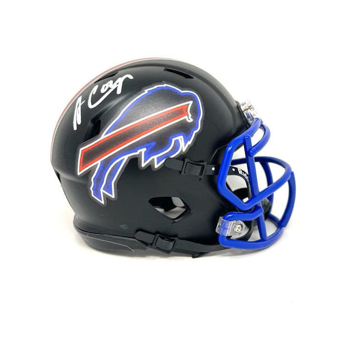 Amari Cooper Signed Buffalo Bills Custom Neon Lights Speed Mini Helmet Signed Mini Helmets TSE Buffalo 