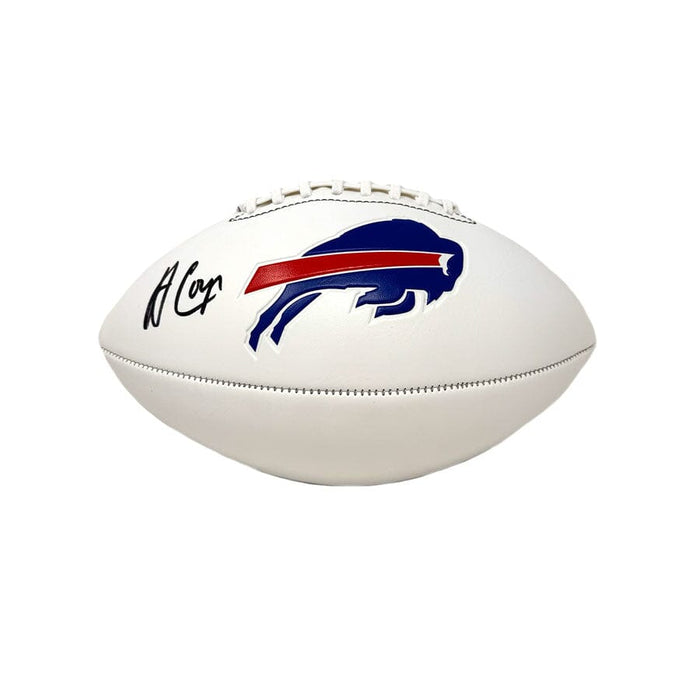 Amari Cooper Signed Buffalo Bills White Logo Football Signed Footballs TSE Buffalo 