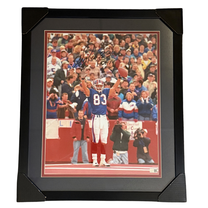 Andre Reed Signed Arms up Touchdown Celebration 16x20 Photo with "HOF 14" Professionally Framed