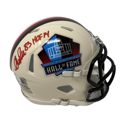 Andre Reed Signed Hall of Fame Retro Speed Mini Helmet with