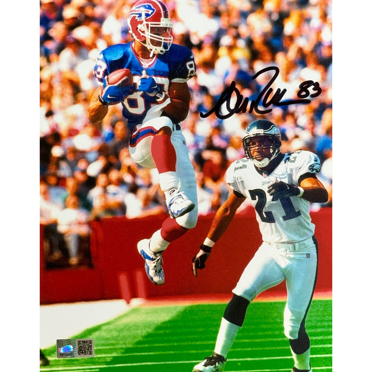 Andre Reed Signed Jumping Catch vs Eagles Photo — TSE Buffalo
