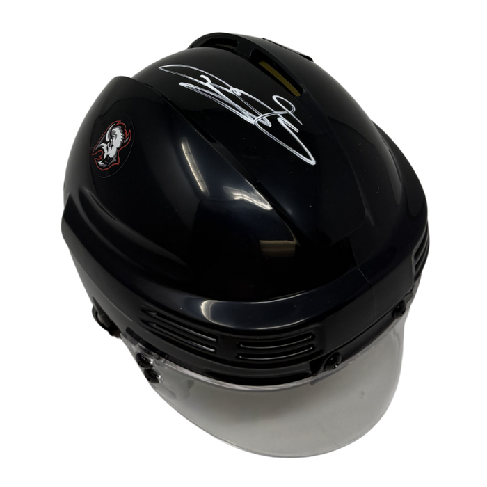 Bowen Byram Signed Buffalo Sabres Black Hockey Mini Helmet