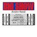 AUTOGRAPH TICKET: Get Any Item of Yours Signed in Person by Andre Reed PRE-SALE TSE Buffalo 