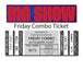 BUFFALO BIG SHOW Combo Ticket - FRIDAY (Evans, Reed, Coleman, Shakir) TSE Buffalo 