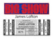 AUTOGRAPH TICKET: Get Your Flat (up to 16x20) or Mini Helmet Signed in Person by James Lofton PRE-SALE TSE Buffalo 