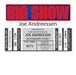 AUTOGRAPH TICKET: Get Any Item of Yours Signed in Person by Joe Andreessen PRE-SALE TSE Buffalo 