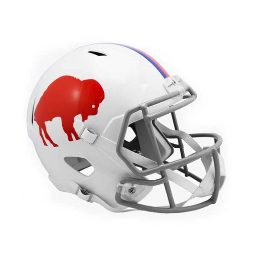 PRE-SALE: Andre Reed Signed Buffalo Bills Replica TB Standing Buffalo Full Size Speed Helmet PRE-SALE TSE Buffalo 