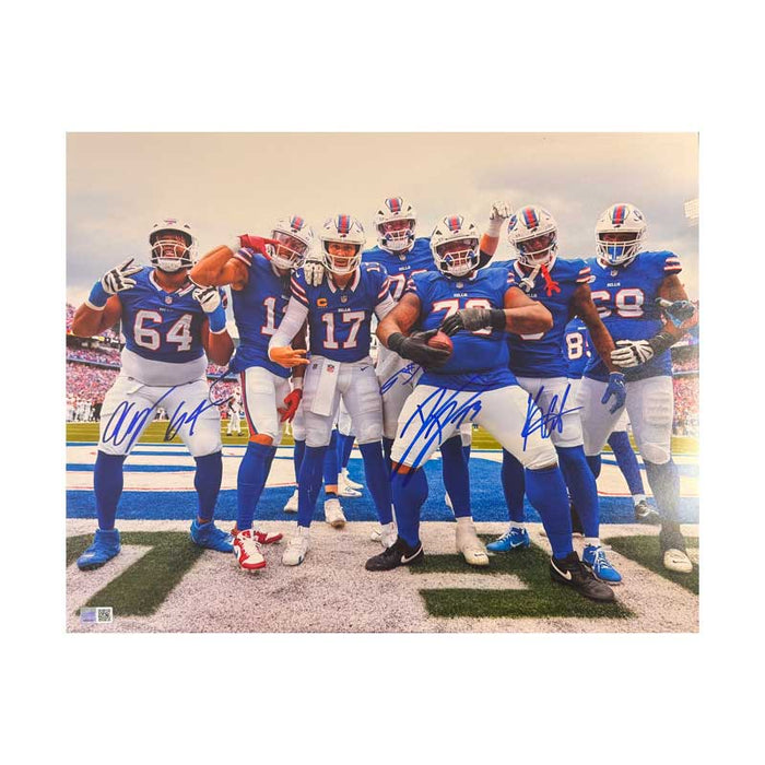 Multi Signed Team Touchdown Celebration 16x20 Photo or 20x24 Canvas