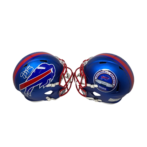 Jim Kelly Signed TSE Exclusive Riddell Inaugural Buffalo Bills Full Size Blue Speed Replica Helmet