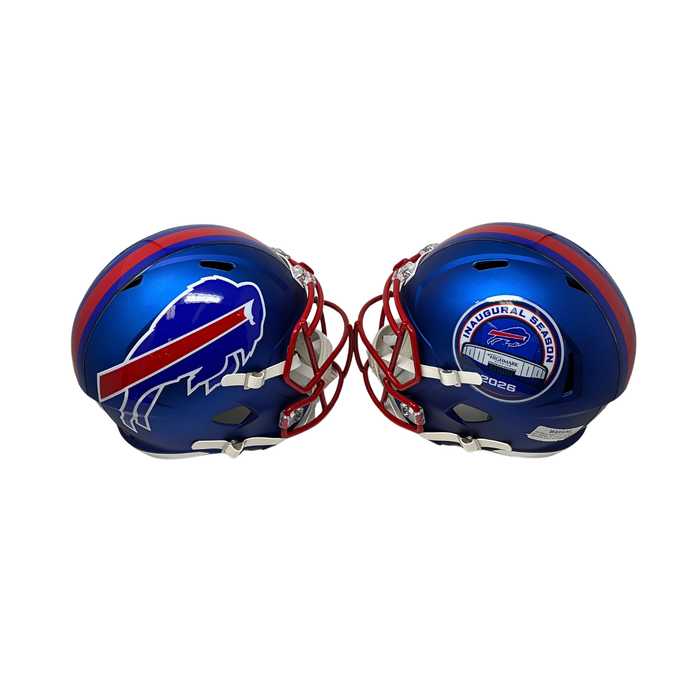 PRE-SALE: Jim Kelly Signed TSE Exclusive Blue Full Size Speed Replica Helmet
