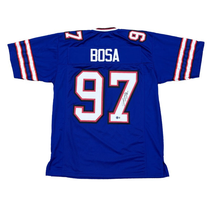 Joey Bosa Autographed Pro-Style Blue Football Jersey