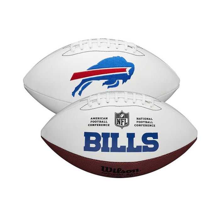 PRE-SALE: Spencer Brown Signed Buffalo Bills White Logo Football PRE-SALE TSE Buffalo 