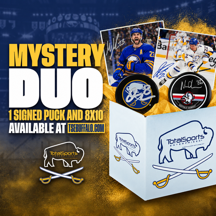 TSE Buffalo Sabres Autographed Mystery Puck & 8x10 Photo Duo