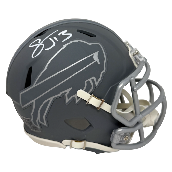 Stevie Johnson Signed Buffalo Bills Slate Speed Mini Helmet