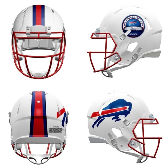 PRE-SALE: Jim Kelly Signed TSE Exclusive White Full Size Speed Authentic Helmet