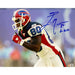 Eric Moulds Signed Running Route 11x14 Photo with Go Bills! Signed Photos TSE Buffalo 