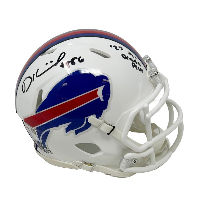 Dalton Kincaid Autographed Draft Inscription Mini Helmet Signed Mini Helmets TSE Buffalo Speed 