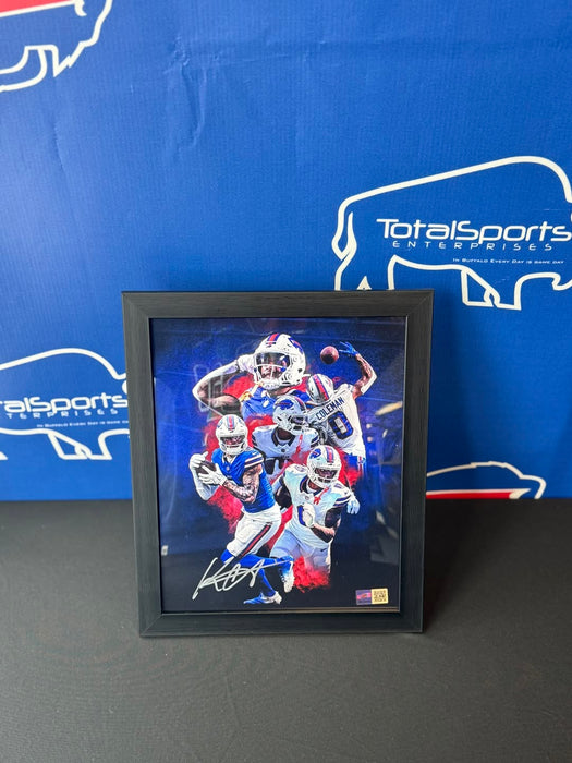 Facebook Auction: Keon Coleman Signed Color Burst Collage 8x10 Photo (Standard Frame)