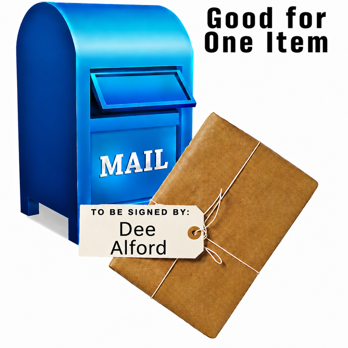 MAIL-IN: Get Your Flat (up to 16x20) or Mini Helmet Signed by Dee Alford