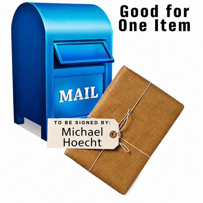 MAIL-IN: Get Your Flat (up to 16x20) or Mini Helmet Signed by Michael Hoecht
