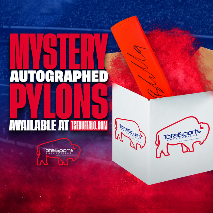 TSE Buffalo Signed Mystery Replica End Zone Pylon