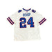 Cole Bishop Signed Buffalo Bills Nike Authentic White Jersey with Let's Go Buffalo Signed Jerseys TSE Buffalo 