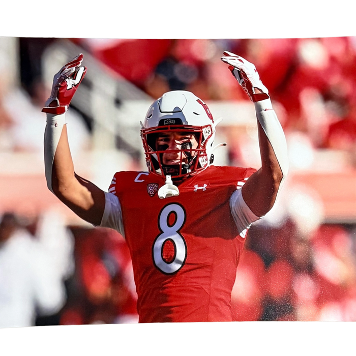 Cole Bishop Unsigned Arms up at Utah 8x10 Photo