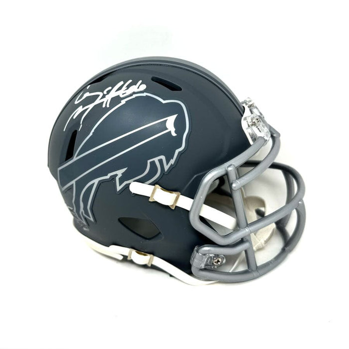 Connor McGovern Signed Buffalo Bills Slate Speed Mini Helmet Signed Mini Helmets TSE Buffalo 