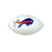 Connor McGovern Signed Buffalo Bills White Logo Football Signed Footballs TSE Buffalo 