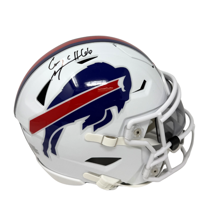 Connor McGovern Signed Buffalo Bills 2021 Speed MIDI Flex Helmet