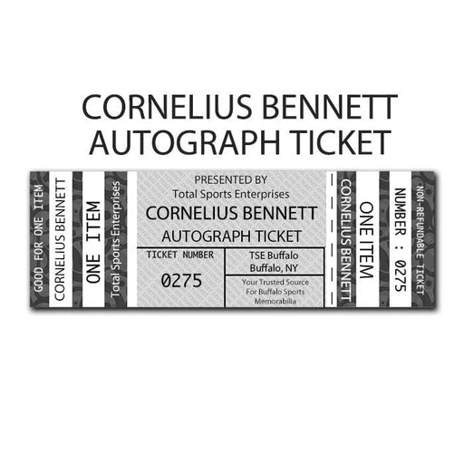 AUTOGRAPH TICKET: Get Any Item of Yours Signed in Person by Cornelius Bennett PRE-SALE TSE Buffalo 