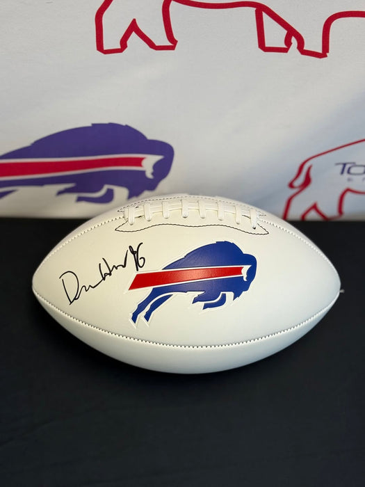 Facebook Auction: Deone Walker Signed Buffalo Bills White Logo Football
