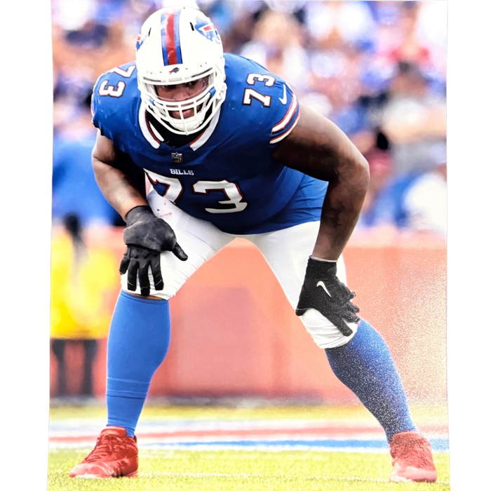 Dion Dawkins Unsigned Ready in Blue/White 8x10 Photo