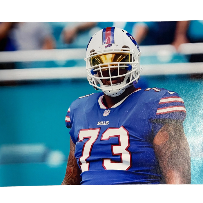 Dion Dawkins Unsigned In Visor 8x10 Photo