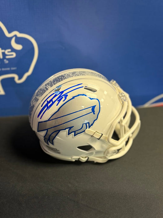 Facebook Auction: Dion Dawkins Signed Rivalries Speed Mini Helmet (Smudged)