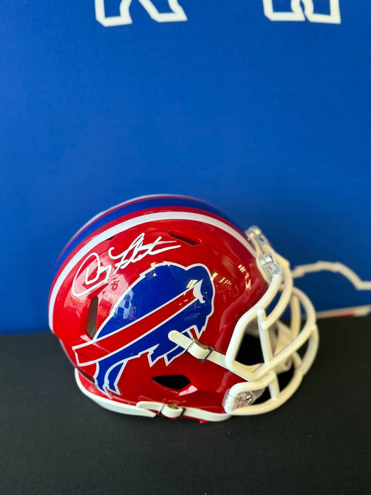 Facebook Auction: Doug Flutie Signed Buffalo Bills Red Throwback Speed Mini Helmet