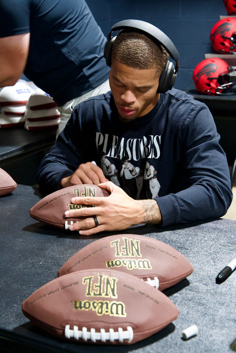 Taron Johnson Signed Wilson Replica Football