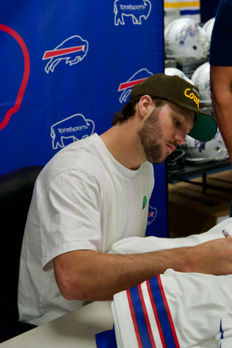 Josh Allen Signed Buffalo Bills Nike Authentic Stitched White Jersey
