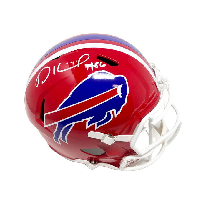 Dalton Kincaid Signed Buffalo Bills Full Size Red TB Speed Replica Helmet Signed Full Size Helmets TSE Buffalo 