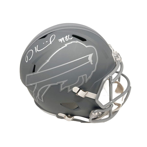 Dalton Kincaid Signed Buffalo Bills Full Size Slate Replica Helmet Signed Full Size Helmets TSE Buffalo 