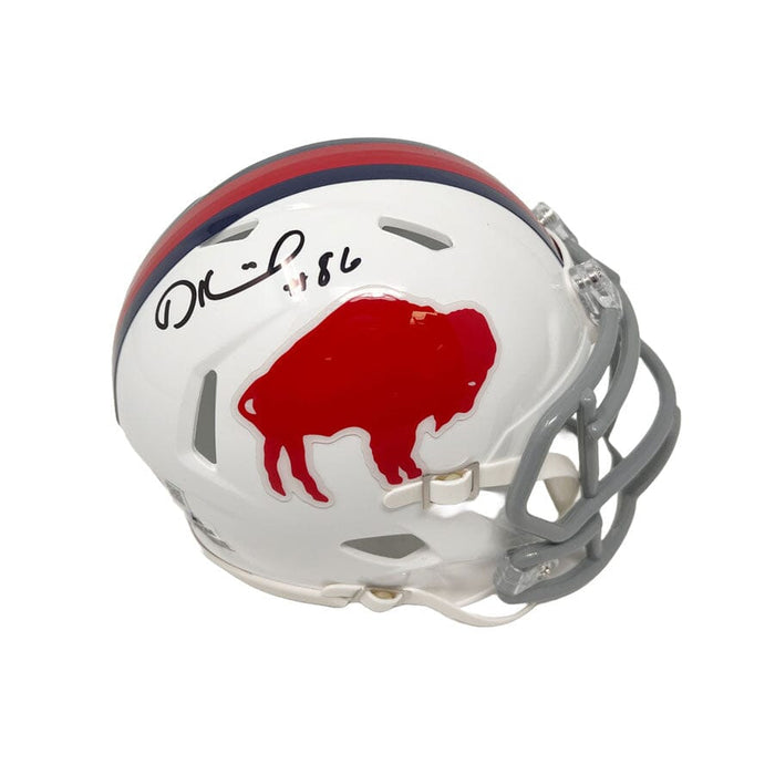 Dalton Kincaid Signed Buffalo Bills Standing Buffalo Speed Mini Helmet Signed Mini Helmets TSE Buffalo 