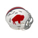 Dalton Kincaid Signed Buffalo Bills Standing Buffalo Speed Mini Helmet Signed Mini Helmets TSE Buffalo 