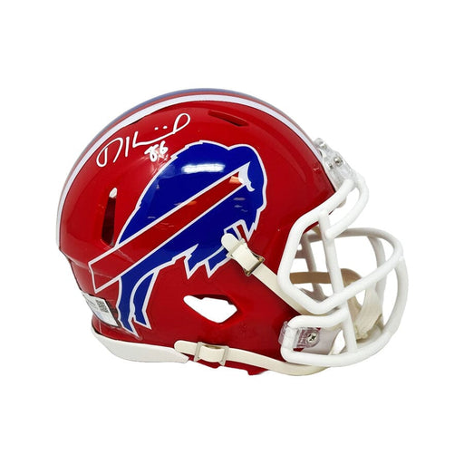 Dalton Kincaid Signed Buffalo Bills Red TB Speed Mini Helmet Signed Mini Helmets TSE Buffalo 