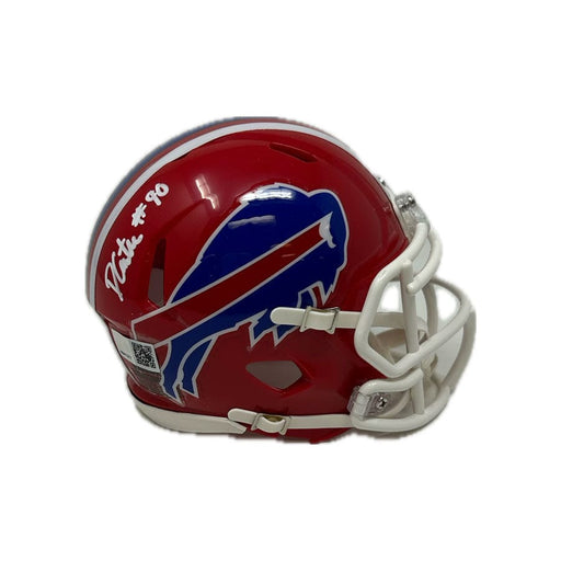 Dwayne Carter Signed Buffalo Bills Red TB Speed Mini Helmet Signed Mini Helmets TSE Buffalo 