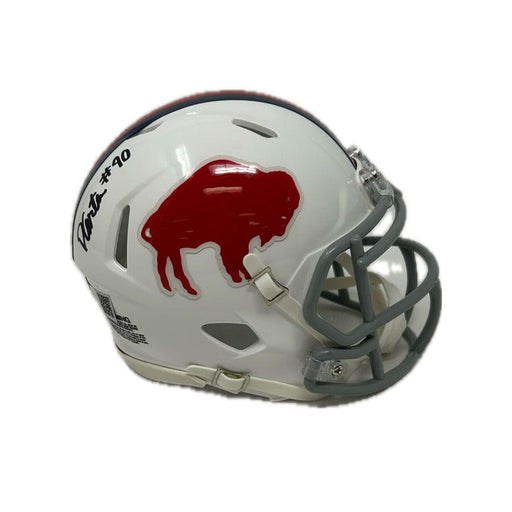 Dwayne Carter Signed Buffalo Bills Standing Buffalo Speed Mini Helmet Signed Mini Helmets TSE Buffalo 