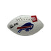 Dewayne Carter Signed Buffalo Bills White Logo Football Signed Footballs TSE Buffalo 