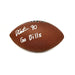 DeWayne Carter Signed Replica Wilson Football with "Go Bills" Signed Footballs TSE Buffalo 