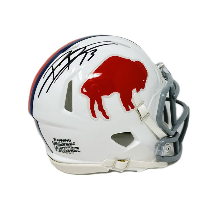 Dion Dawkins Signed Buffalo Bills Standing Buffalo Speed Mini Helmet Signed Mini Helmets TSE Buffalo 